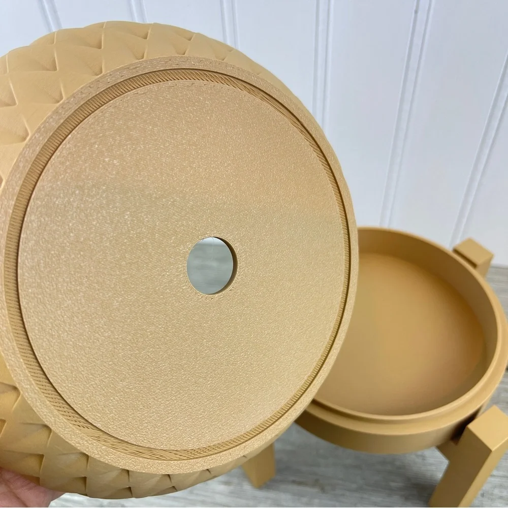 Indoor Flower Pot, The Cinor Planter Pot w/ Drainage Hole & Drip Tray - Picture 6 of 9